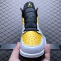 unisex jumpman jordan one mid university gold athleisure fashion trend sneakers with shoes box