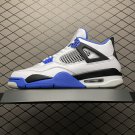 unisex jumpman jordan four Blue and white athleisure fashion trend sneakers with shoes box