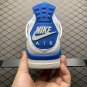 unisex jumpman jordan four Military Blue athleisure fashion trend sneakers with shoes box