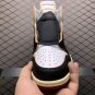 unisex jumpman jordan one high Black white red  athleisure fashion trend sneakers with shoes box