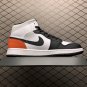 unisex jumpman jordan one mid white red athleisure fashion trend sneakers with shoes box