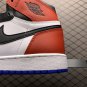 unisex jumpman jordan one high blue white red athleisure fashion trend sneakers with shoes box
