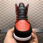 unisex jumpman jordan one mid black red athleisure fashion trend sneakers with shoes box