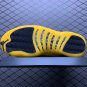 unisex jumpman jordan twelve University Gold athleisure fashion trend sneakers with shoes box