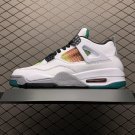 unisex jumpman jordan four lucid green athleisure fashion trend sneakers with shoes box
