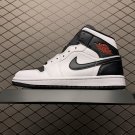 unisex jumpman jordan one mid black white athleisure fashion trend sneakers with shoes box