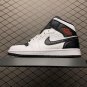 unisex jumpman jordan one mid black white athleisure fashion trend sneakers with shoes box