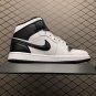 unisex jumpman jordan one mid black white athleisure fashion trend sneakers with shoes box