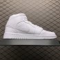 unisex jumpman jordan one mid white athleisure fashion trend sneakers with shoes box