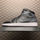 unisex jumpman jordan one mid Dark grey athleisure fashion trend sneakers with shoes box