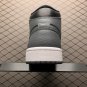 unisex jumpman jordan one mid Dark grey athleisure fashion trend sneakers with shoes box