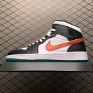 unisex jumpman jordan one mid black athleisure fashion trend sneakers with shoes box