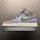 unisex jumpman jordan one mid konjac athleisure fashion trend sneakers with shoes box