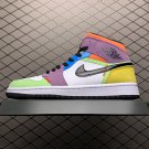 unisex jumpman jordan one mid lightbulb athleisure fashion trend sneakers with shoes box
