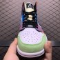 unisex jumpman jordan one mid lightbulb athleisure fashion trend sneakers with shoes box