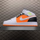 unisex jumpman jordan one mid Mandarin duck athleisure fashion trend sneakers with shoes box