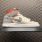 unisex jumpman jordan one mid red grey athleisure fashion trend sneakers with shoes box