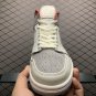 unisex jumpman jordan one mid red grey athleisure fashion trend sneakers with shoes box