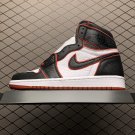 unisex jumpman jordan one high black red athleisure fashion trend sneakers with shoes box