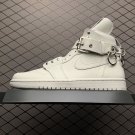 unisex jumpman jordan one high white athleisure fashion trend sneakers with shoes box