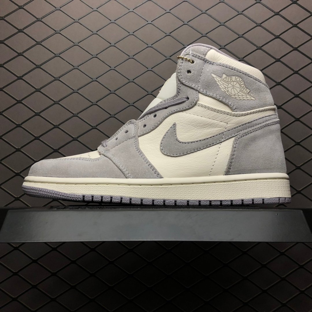 unisex jumpman jordan one high pur ple grey athleisure fashion trend sneakers with shoes box