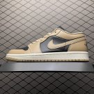 unisex jumpman jordan one low tan athleisure fashion trend sneakers with shoes box