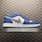 unisex jumpman jordan one low true blue athleisure fashion trend sneakers with shoes box