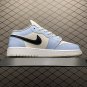 unisex jumpman jordan one low ice blue athleisure fashion trend sneakers with shoes box