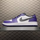 unisex jumpman jordan one low court purple athleisure fashion trend sneakers with shoes box