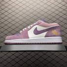 unisex jumpman jordan one low purple athleisure fashion trend sneakers with shoes box