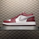 unisex jumpman jordan one low bordeaux athleisure fashion trend sneakers with shoes box
