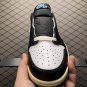 unisex jumpman jordan one low Blue gold athleisure fashion trend sneakers with shoes box