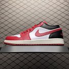 unisex jumpman jordan one low red white black athleisure fashion trend sneakers with shoes box