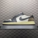 unisex jumpman jordan one low Mocha athleisure fashion trend sneakers with shoes box