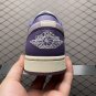 unisex jumpman jordan one low Pinkish purple athleisure fashion trend sneakers with shoes box