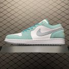 unisex jumpman jordan one low new emerald athleisure fashion trend sneakers with shoes box