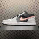 unisex jumpman jordan one low white black pink athleisure fashion trend sneakers with shoes box