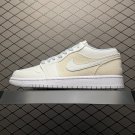 unisex jumpman jordan one low cream coloured athleisure fashion trend sneakers with shoes box