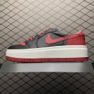 unisex jumpman jordan one low bred athleisure fashion trend sneakers with shoes box