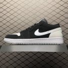 unisex jumpman jordan one low black white athleisure fashion trend sneakers with shoes box