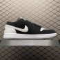 unisex jumpman jordan one low black white athleisure fashion trend sneakers with shoes box