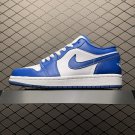 unisex jumpman jordan one low marina blue athleisure fashion trend sneakers with shoes box
