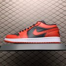 unisex jumpman jordan one low black red athleisure fashion trend sneakers with shoes box