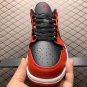 unisex jumpman jordan one low black red athleisure fashion trend sneakers with shoes box