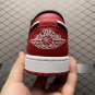 unisex jumpman jordan one low bred toe athleisure fashion trend sneakers with shoes box