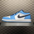 unisex jumpman jordan one low UNC athleisure fashion trend sneakers with shoes box