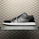 unisex jumpman jordan one low black and white athleisure fashion trend sneakers with shoes box