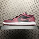 unisex jumpman jordan one low black Winered athleisure fashion trend sneakers with shoes box