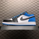 unisex jumpman jordan one low laser blue athleisure fashion trend sneakers with shoes box