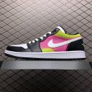 unisex jumpman jordan one low black pink athleisure fashion trend sneakers with shoes box